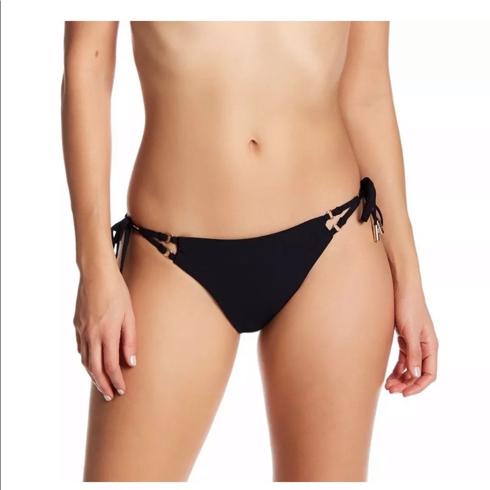 Red Carter High Leg Adjustable “Cali” Bottoms Black Large New Never Worn.
